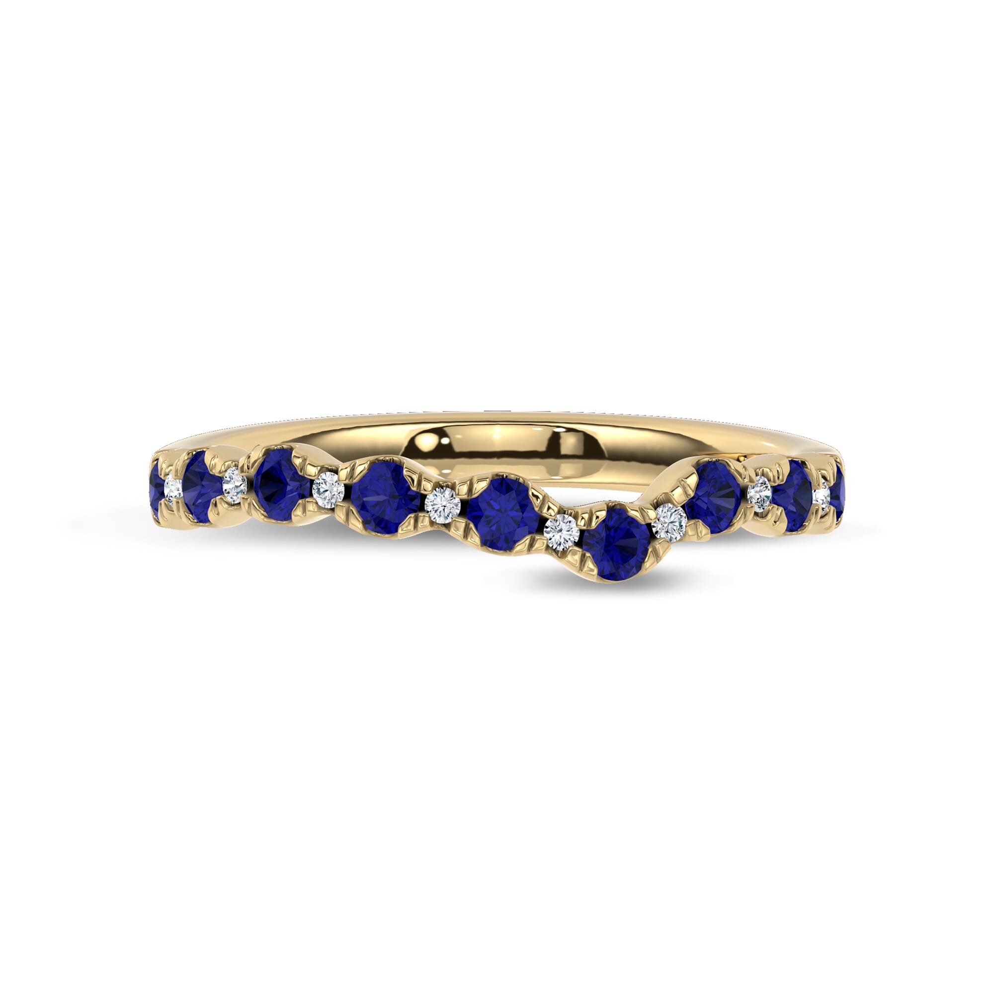 Nocturne Sapphire & Lab Diamond Band by Christian Siriano