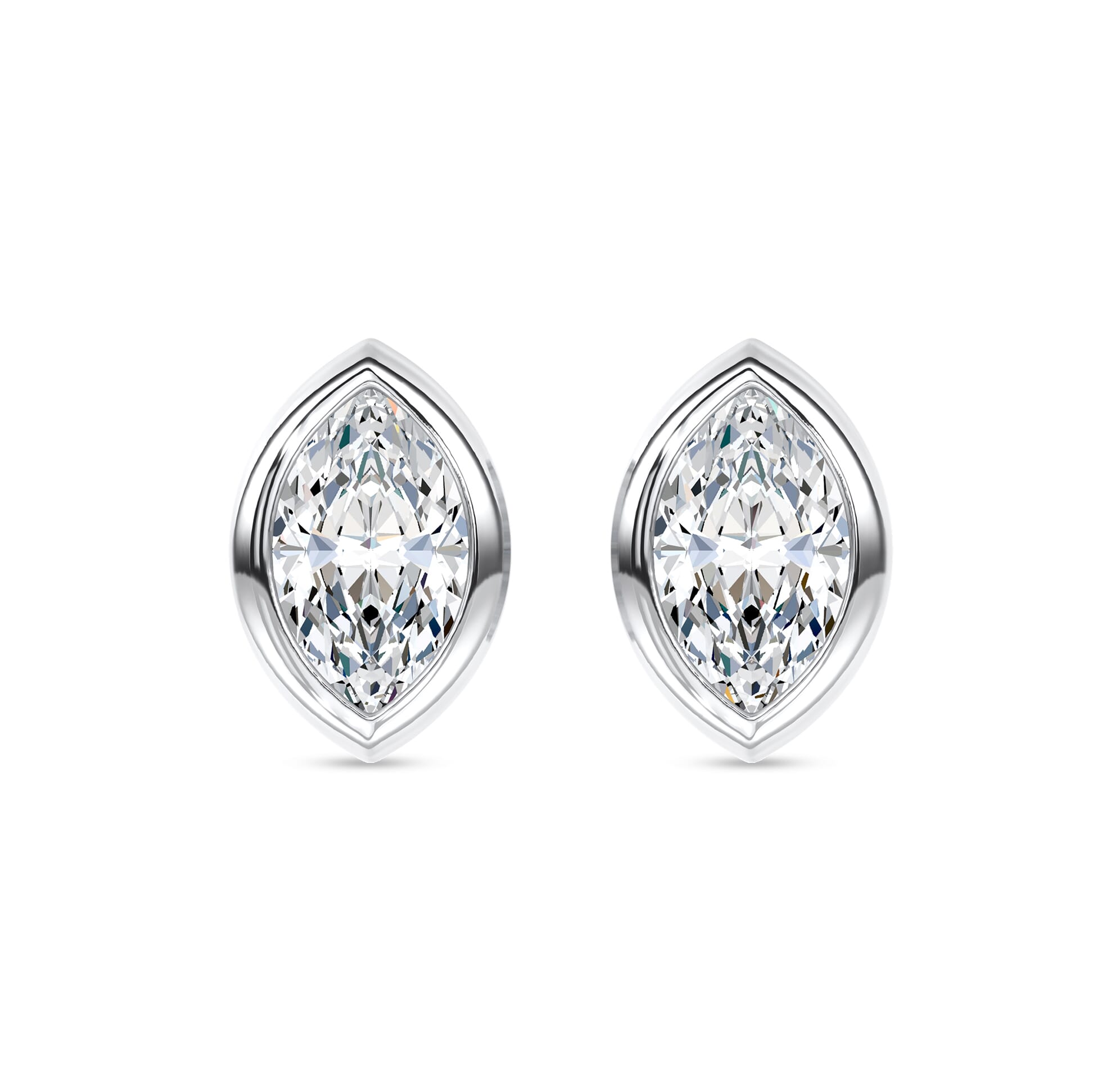 Maravina Marquise Bezel Lab Diamond Stud Earrings by Christian Siriano (.32 ct. tw.)