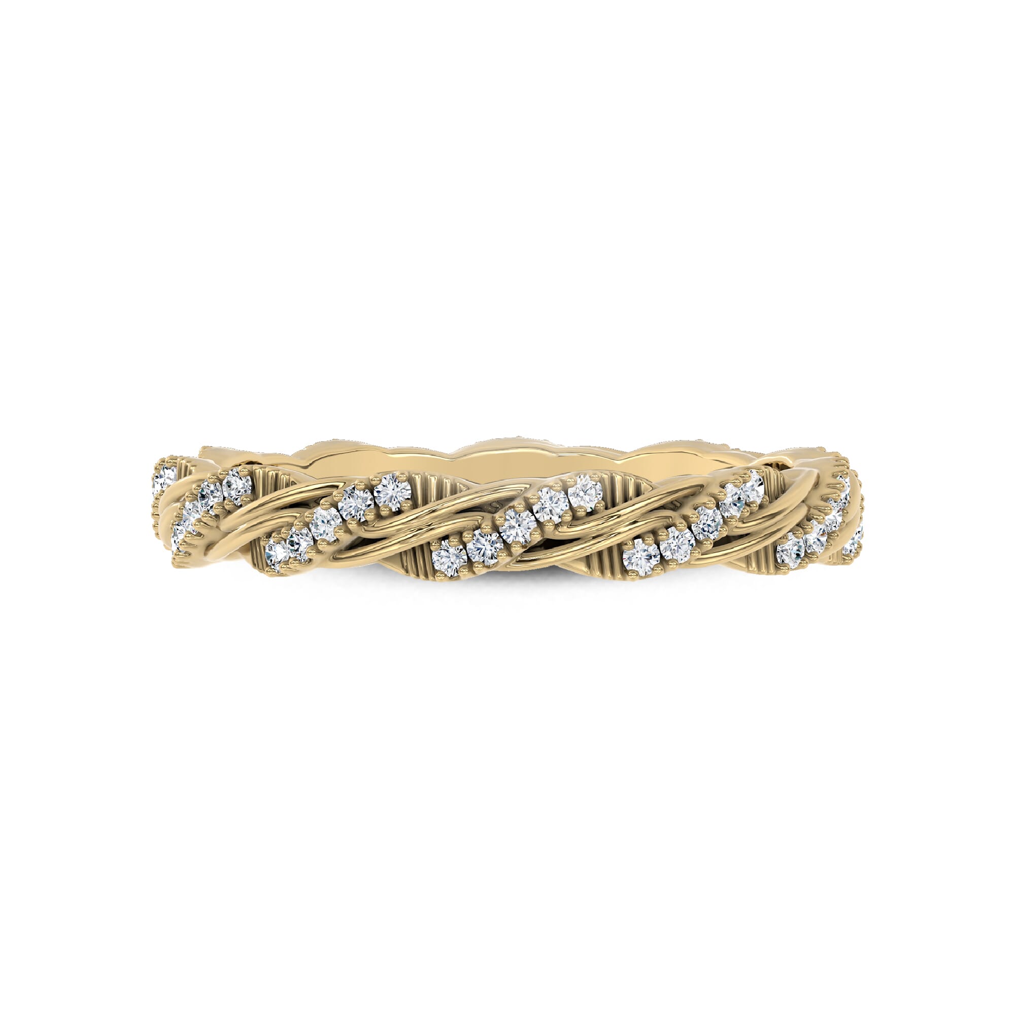 Woven Love Pavé Ininity Band by Christian Siriano