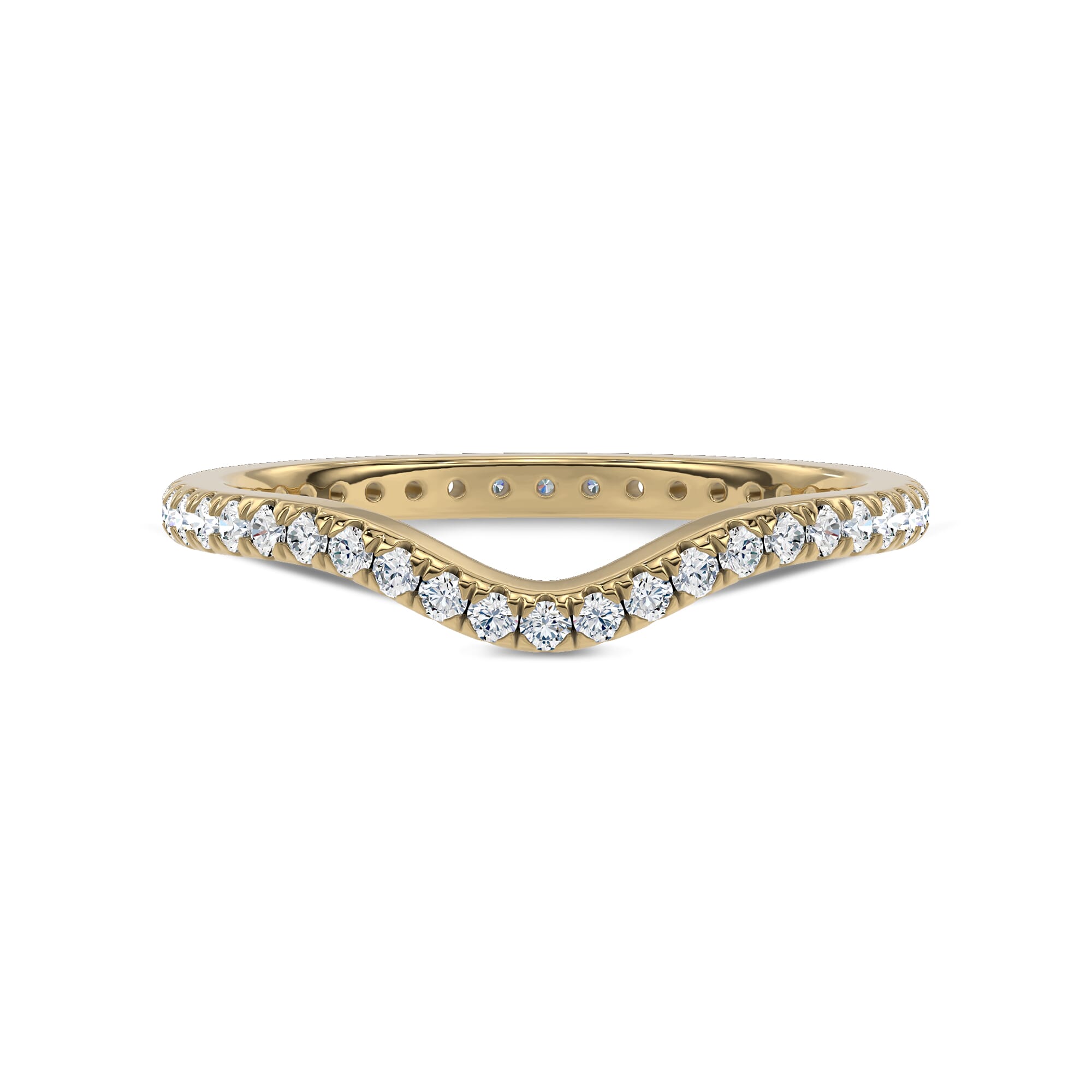 Boda Curved Diamond Eternity Band (1.5mm)