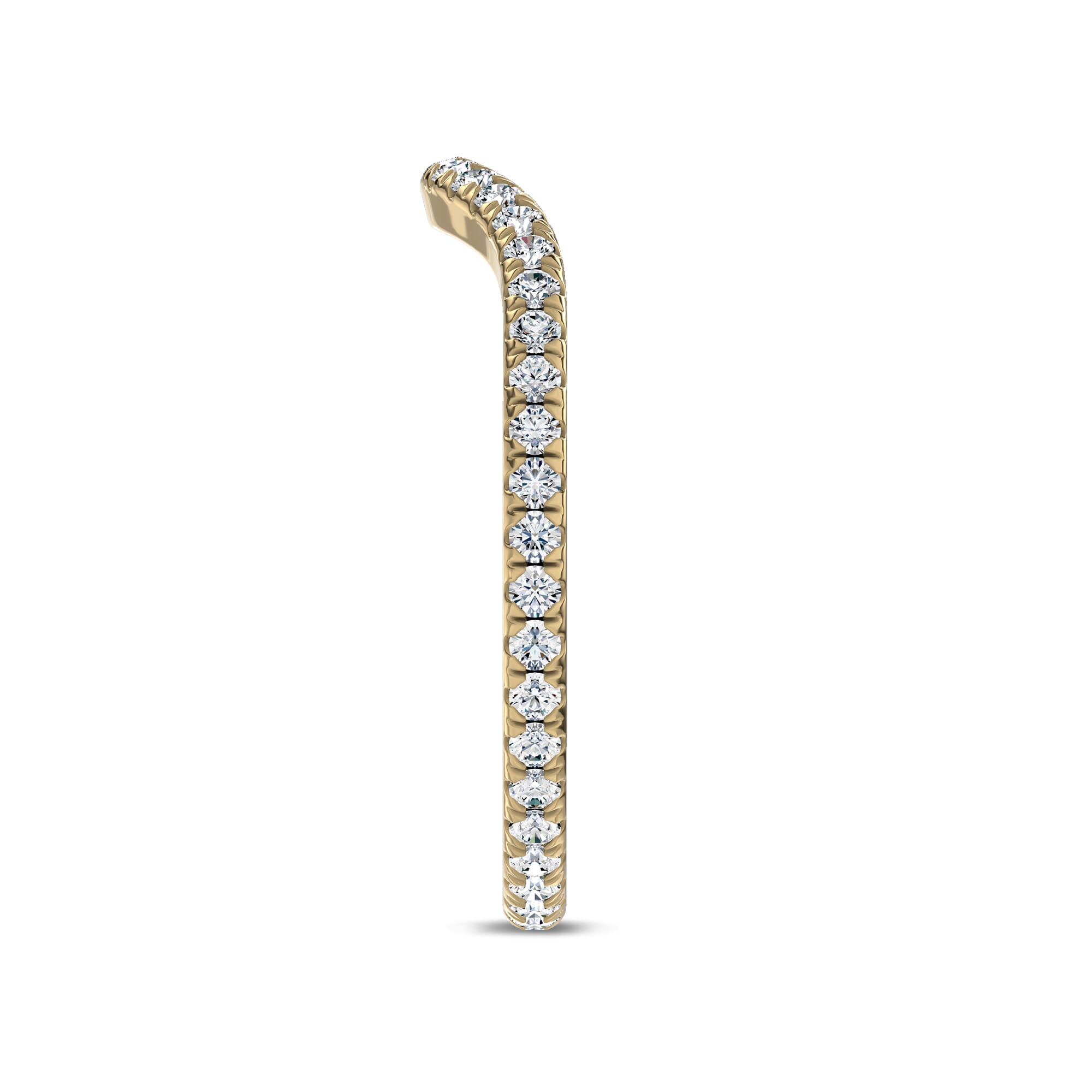 Boda Curved Diamond Eternity Band (1.5mm)
