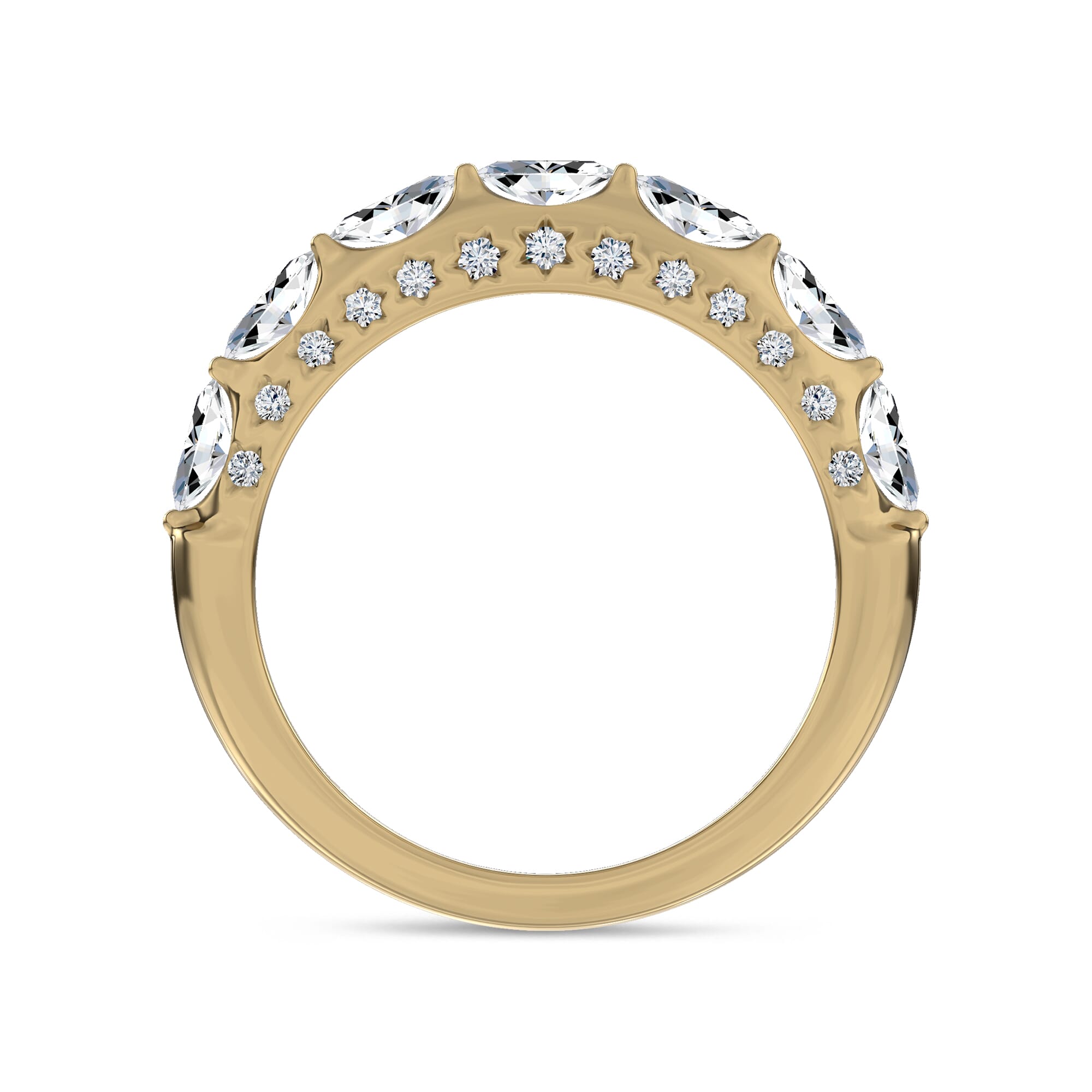 Fireworks Marquise Diamond Band