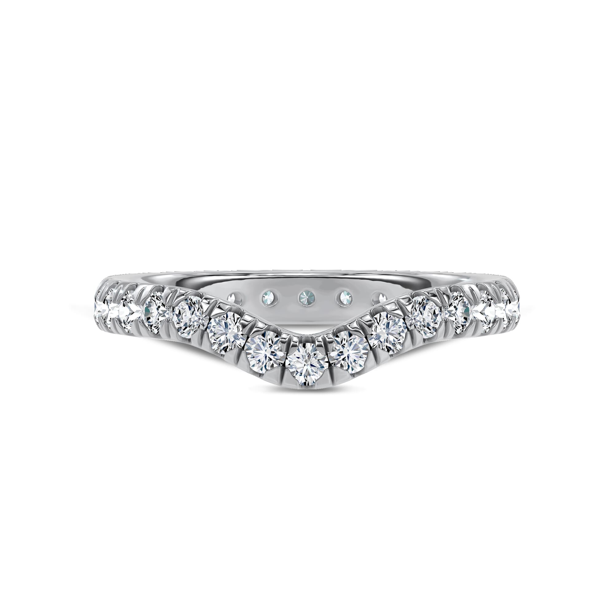 Linda Curved Diamond Eternity Band (2.5mm)