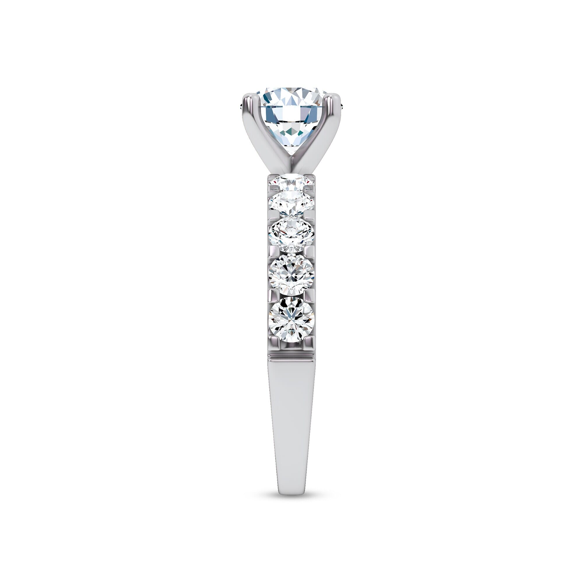 14K White Gold Jules Classic Lab Engagement Ring (.90ct. tw.)