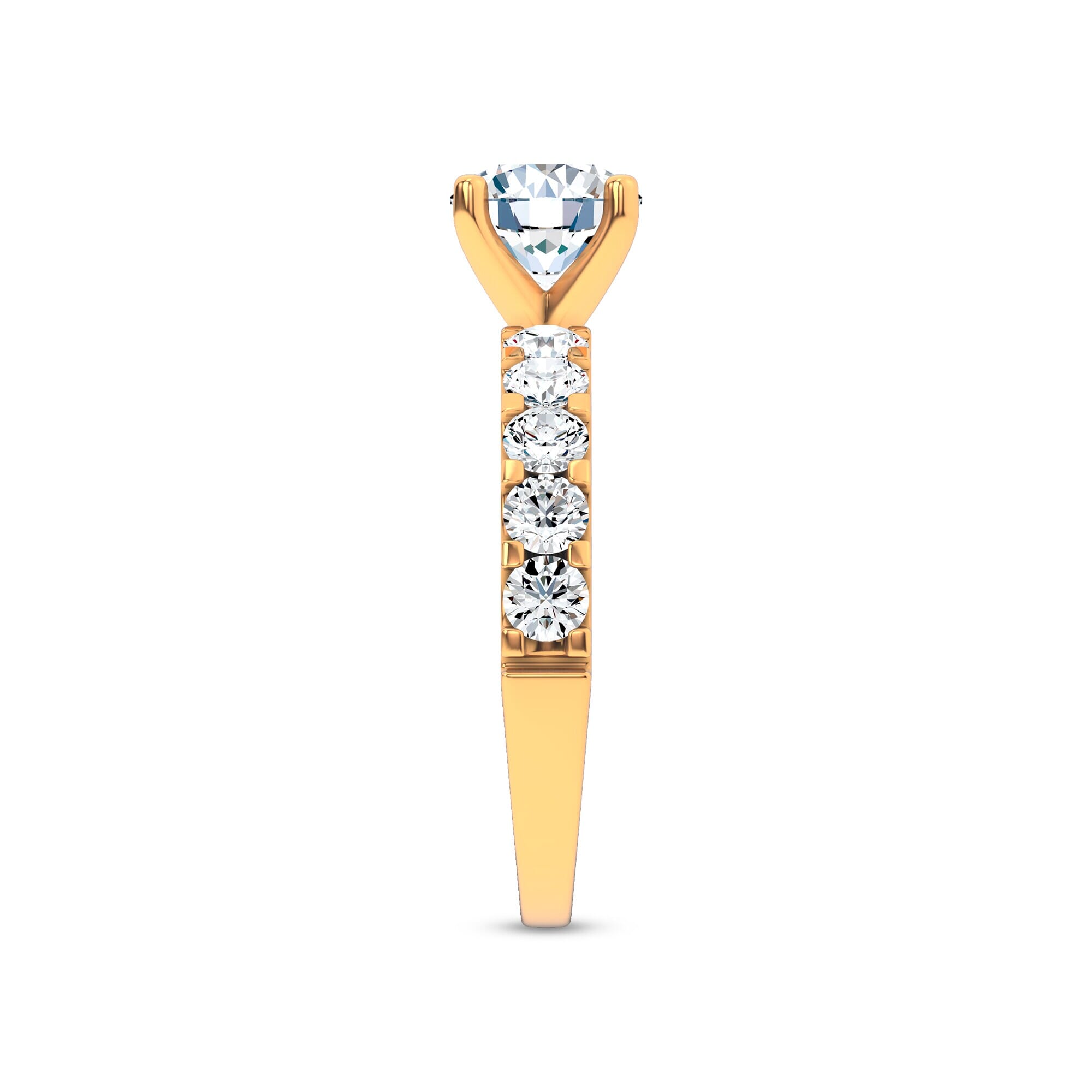 14K Yellow Gold Jules Classic Lab Engagement Ring (.90ct. tw.)